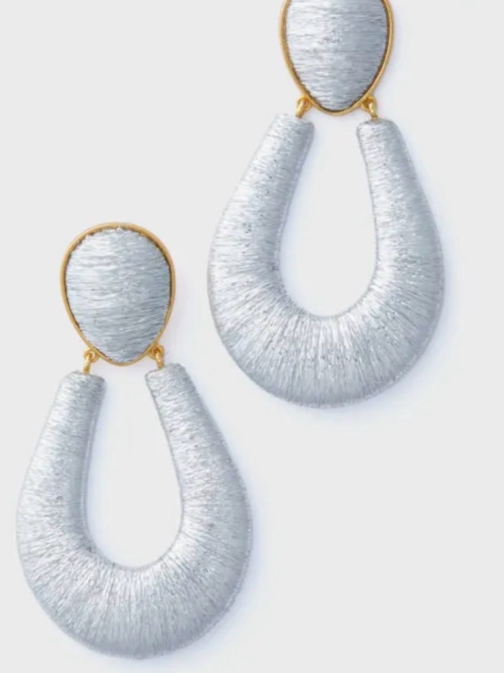 Tuckernuck Silver Woven Indra Earrings NEW